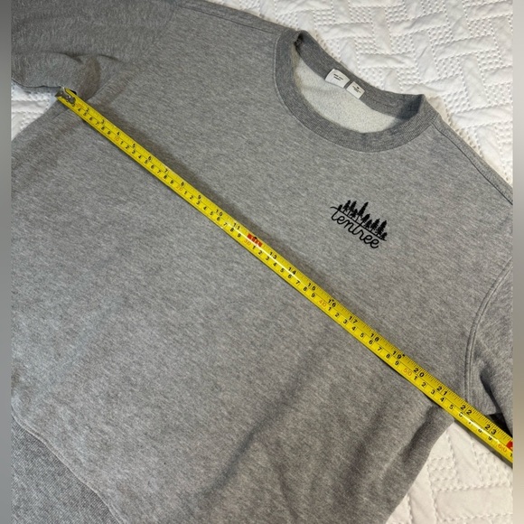 Tentree Gray Crewneck Pullover Sweater Sweatshirt Sustainable Loungewear Large - Picture 13 of 16